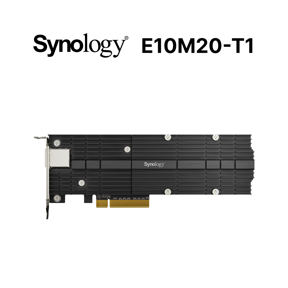 Synology 群暉科技 E10M20-T1 M.2 SSD+10GbE 複合式轉接卡