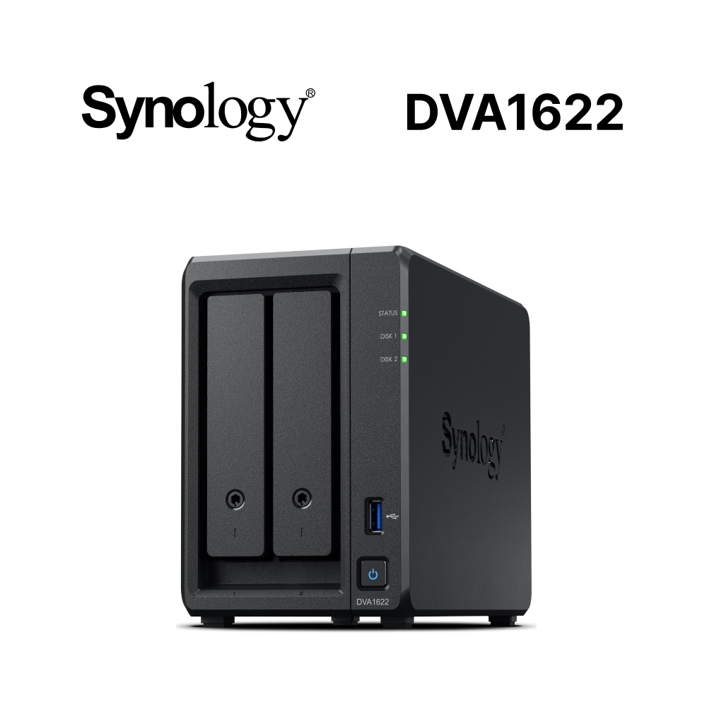 [搭WD 紅標Plus 4TB*2 Synology DVA1622 影像監控系統