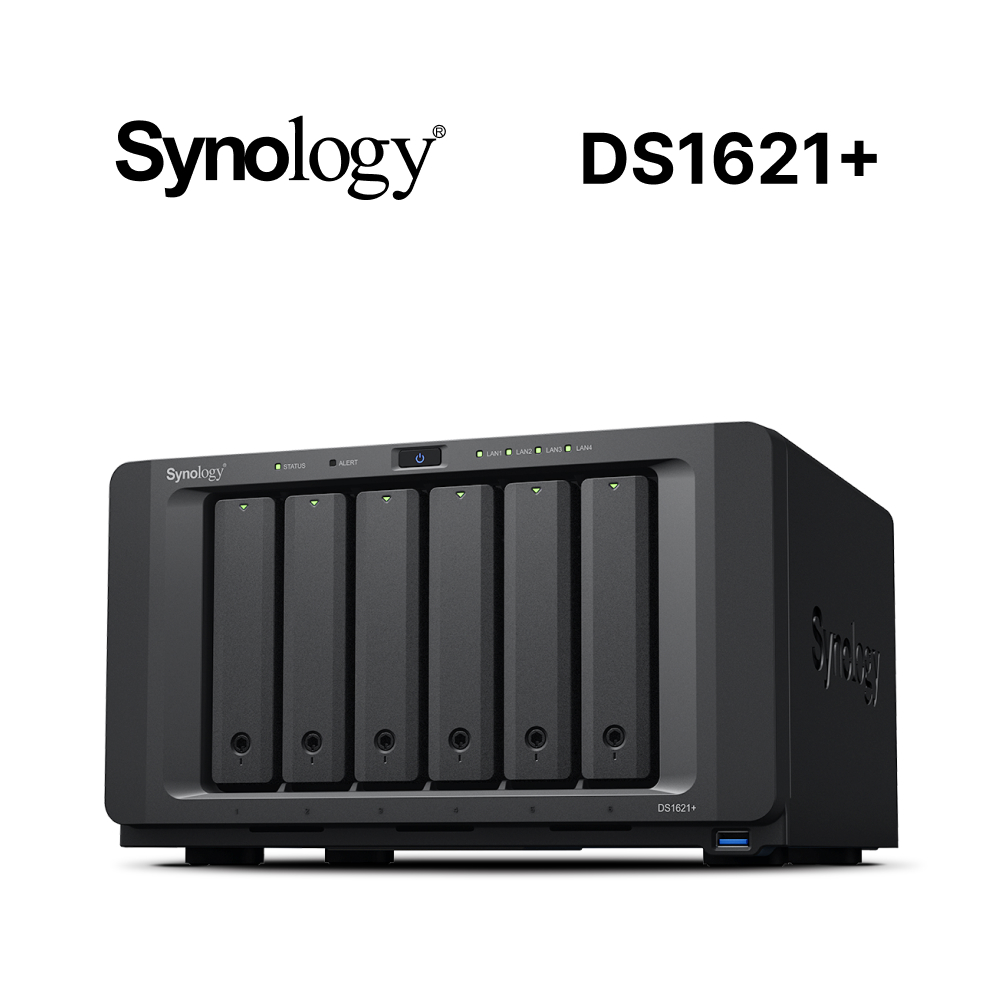 [希捷 IronWolf 4TB*2 Synology DS1621+ NAS (6Bay/AMD/4GB)