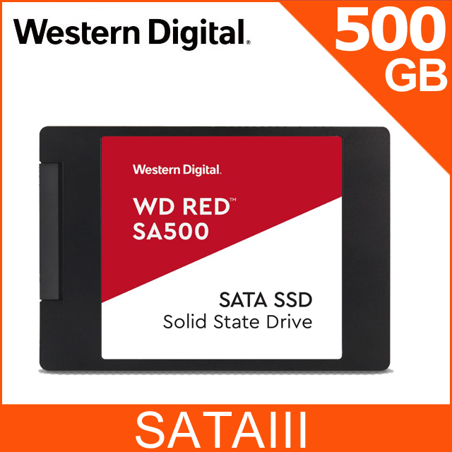 [4入組 WD 紅標SA500 500GB SSD NAS固態硬碟(WDS500G1R0A)