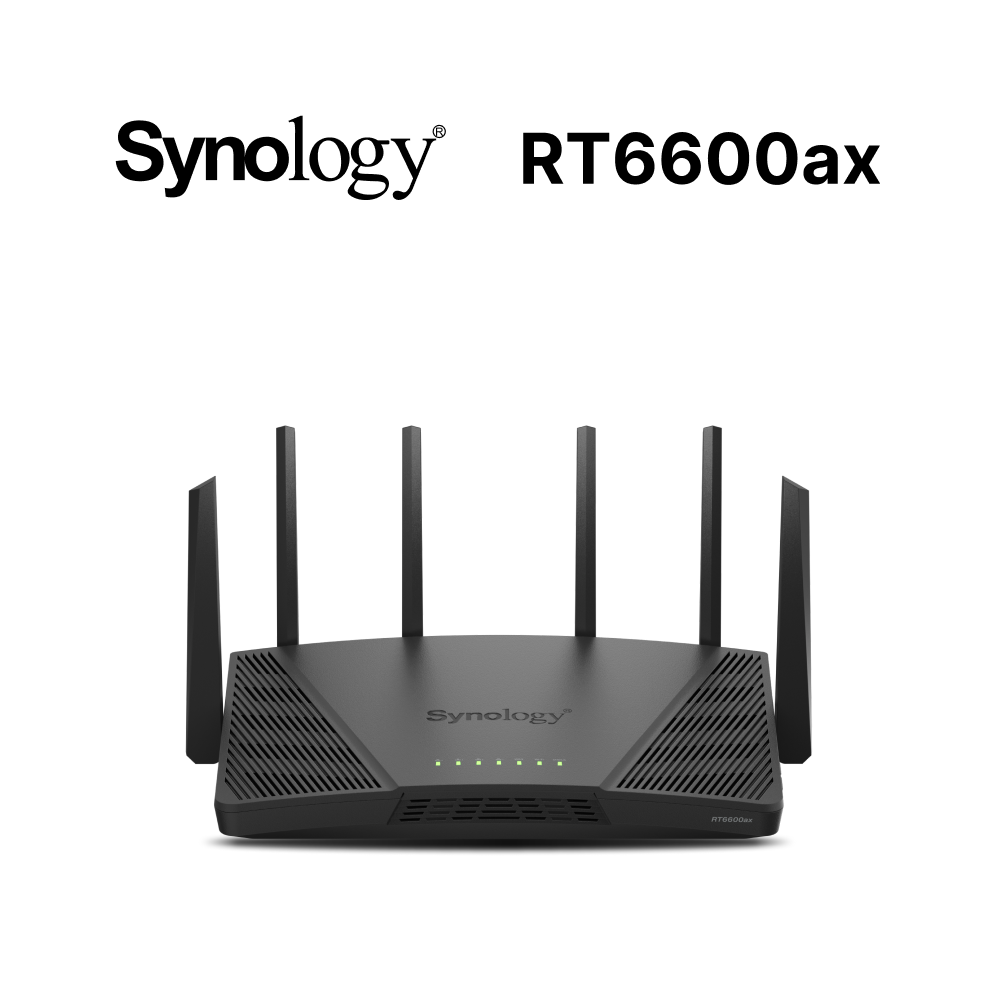 Synology 群暉科技 RT6600ax AX6600 三頻 Wi-Fi 6 路由器(網路分享器)