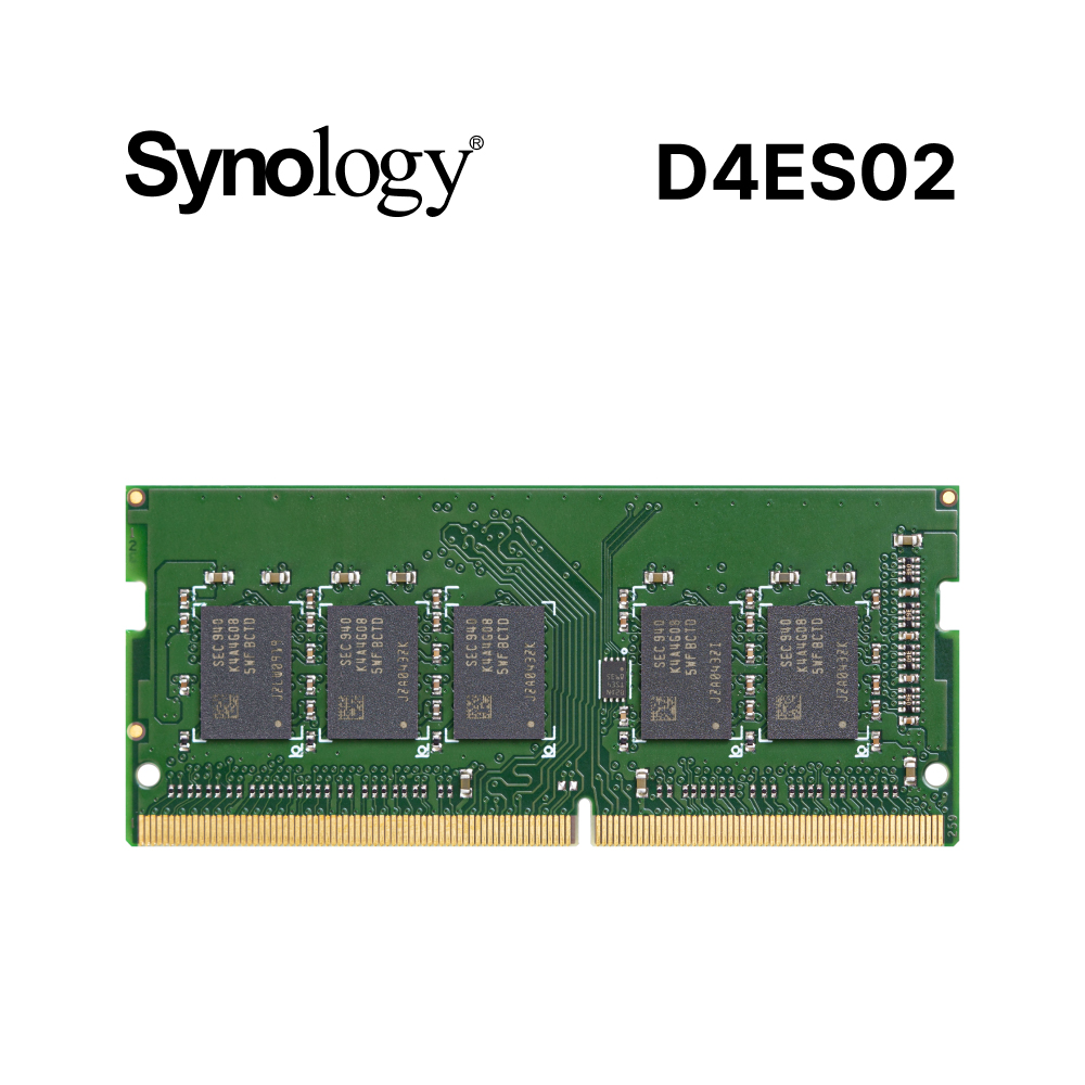 Synology 群暉科技 D4ES02 DDR4 4GB ECC SO-DIMM 伺服器記憶體
