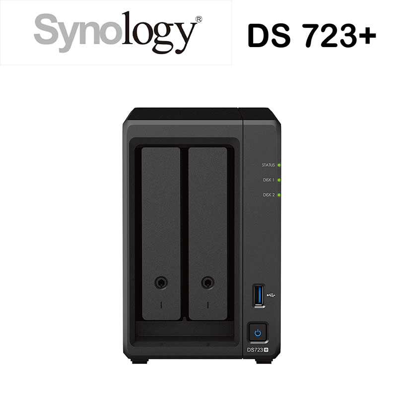 【NAS+Ipcam】Synology DS723+ 2Bay 網路儲存伺服器 + Foscam X5 網路攝影機