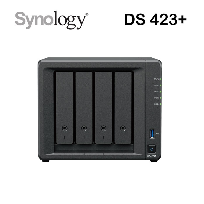 【NAS+Ipcam】Synology DS423+ 4Bay 網路儲存伺服器 + Foscam C5M 網路攝影機