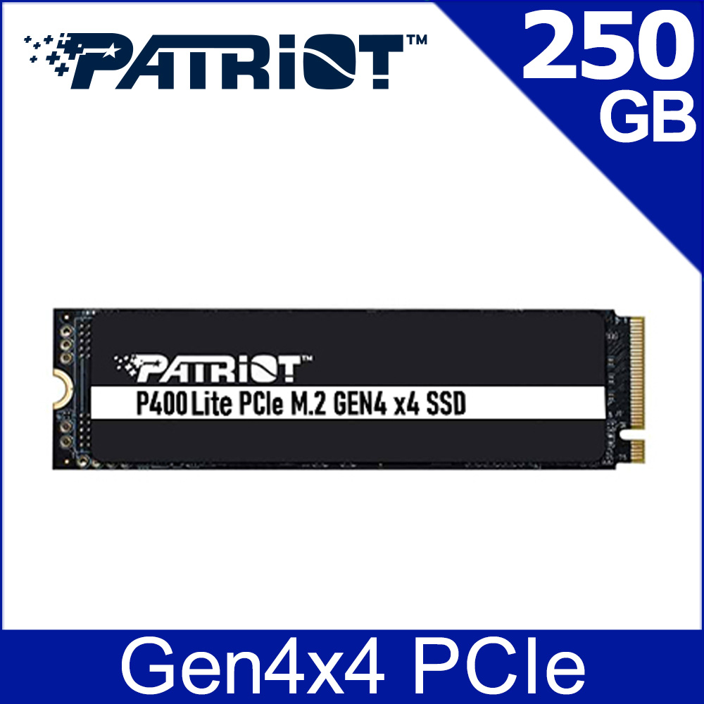 Patriot 美商博帝 P400 Lite M.2 2280 PCIe Gen.4x4 (NVMe) 250GB 固態硬碟