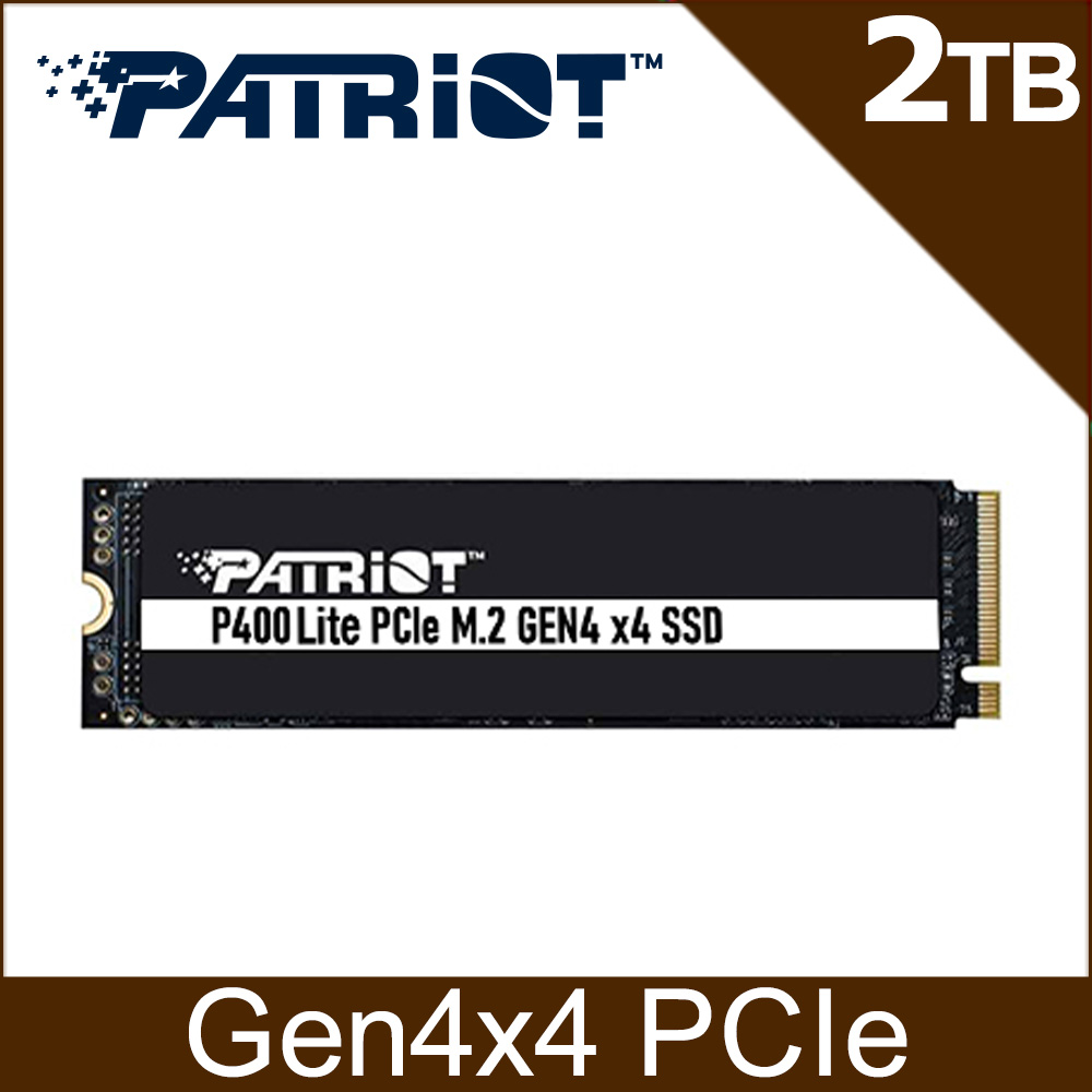 Patriot 美商博帝 P400 Lite M.2 2280 PCIe Gen.4x4 (NVMe) 2TB 固態硬碟