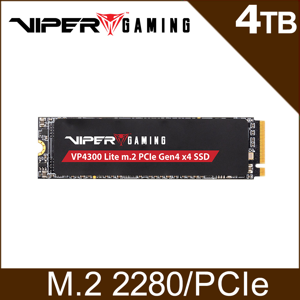 Patriot 美商博帝 VIPER VP4300 Lite 4TB M.2 2280 PCIE SSD固態硬碟