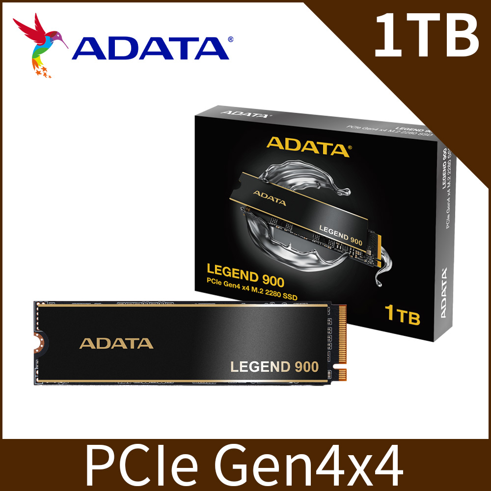 威剛ADATA LEGEND 900 1TB PCIe4.0 M.2 2280 SSD固態硬碟