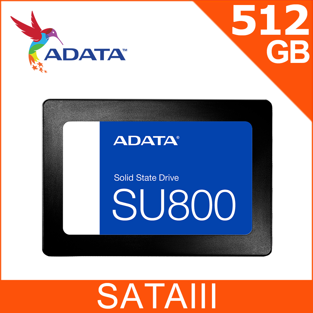 ADATA 威剛 Ultimate SU800 512GB SATA III SSD 2.5吋 固態硬碟