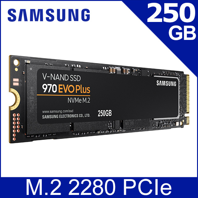 SAMSUNG 三星 970 EVO Plus 250GB NVMe M.2 2280 PCIe 固態硬碟