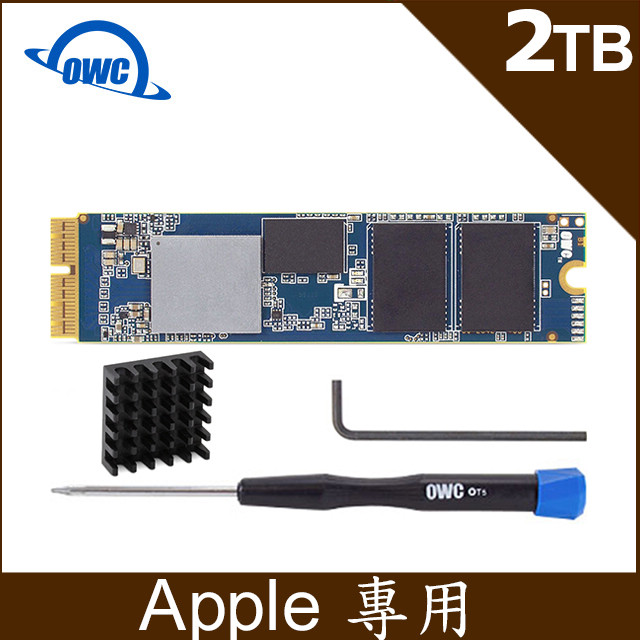 OWC Aura Pro X2 ( 2.0TB NVMe SSD ) 含工具、散熱片的 Mac 升級套件