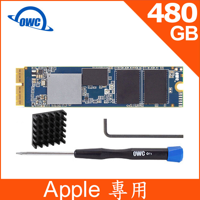 OWC Aura Pro X2 ( 480GB NVMe SSD ) 含工具、散熱片的 Mac 升級套件