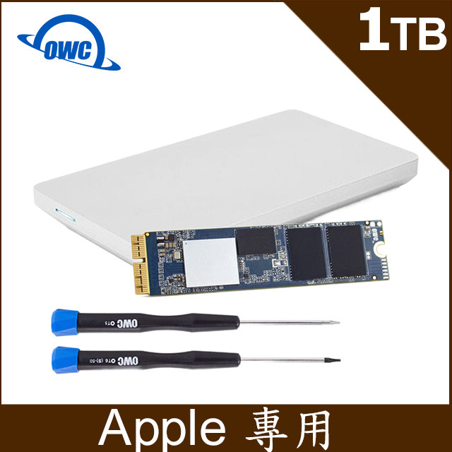 OWC Aura Pro X2 ( 1.0TB NVMe SSD ) 含工具和 Envoy Pro 外接盒的完整 Mac 升級套件