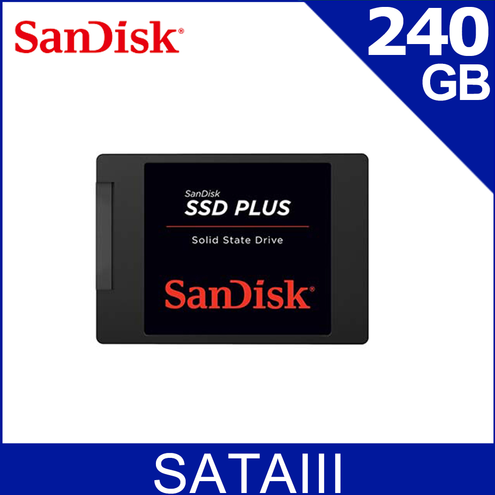 SanDisk SSD Plus 240GB 2.5吋SATAIII固態硬碟(G26)
