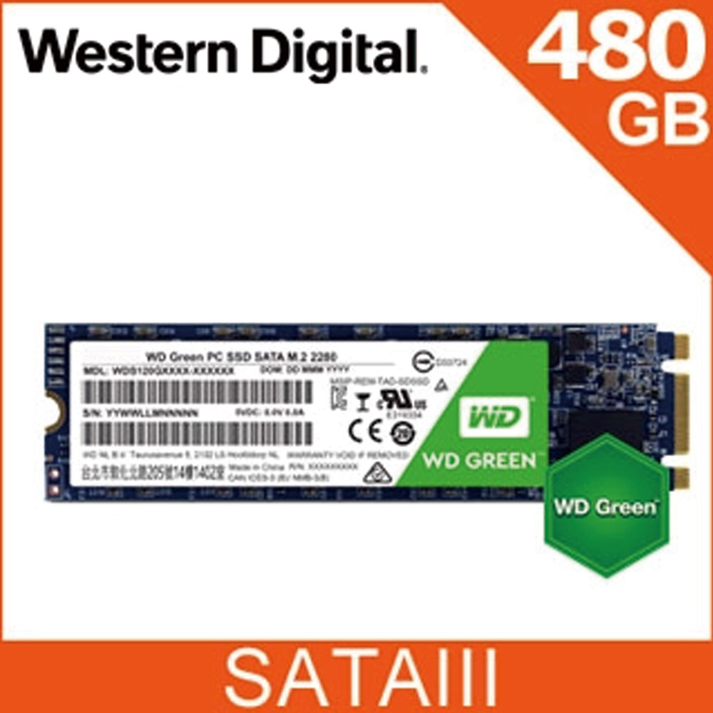 WD SSD 480GB M.2 2280 SATA 固態硬碟(綠標)