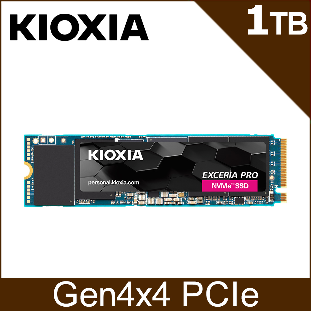 KIOXIA Exceria Pro SSD M.2 2280 PCIe NVMe 1TB Gen4x4