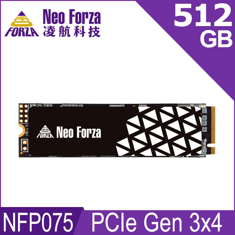 Neo Forza 凌航 NFP075 512GB PCIe Gen3x4(石墨烯散熱片)