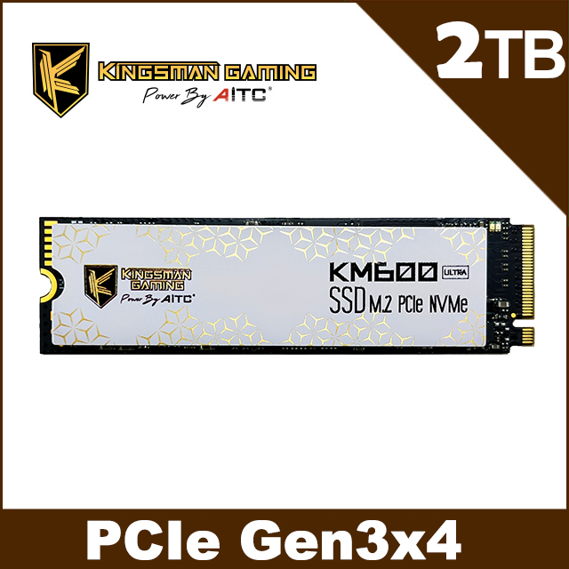 【AITC】艾格 KINGSMAN KM600 ULTRA SSD 2TB M.2 2280 PCIe 固態硬碟