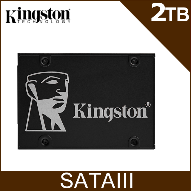 金士頓 Kingston KC600 (2.5吋) SATA-3 2TB SSD 固態硬碟 (SKC600/2048G)
