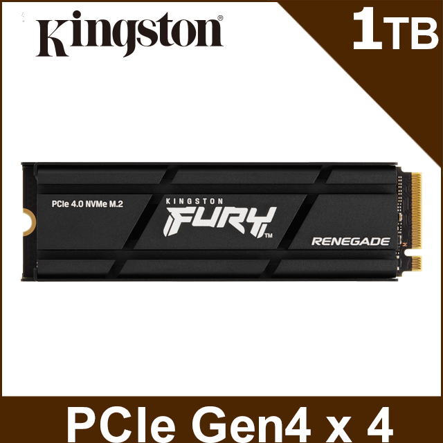 金士頓 Kingston FURY Renegade 1TB PCIe 4.0 NVMe M.2 SSD (搭配散熱器) (SFYRSK/1000G)