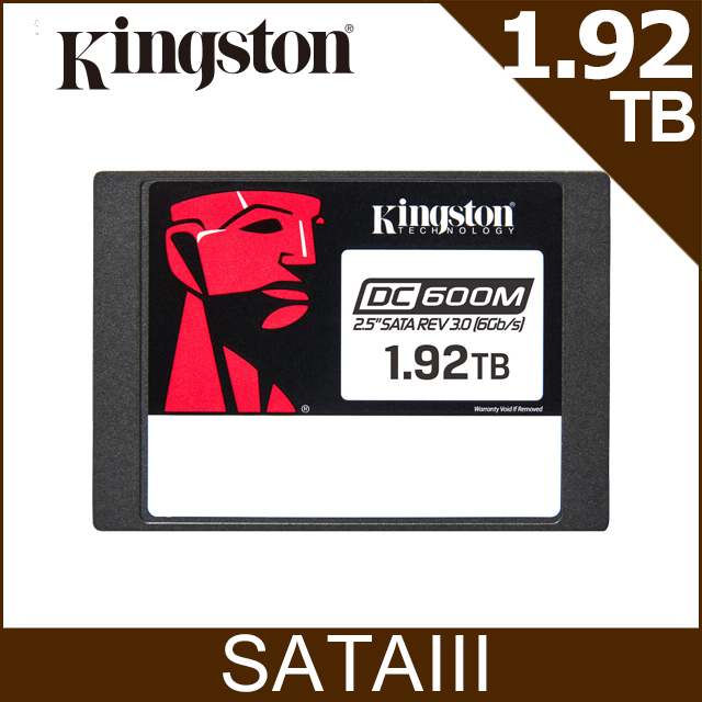 金士頓 Kingston 1920G DC600M 2.5” SATA 3.0 SSD 企業級固態硬碟 (SEDC600M/1920G)