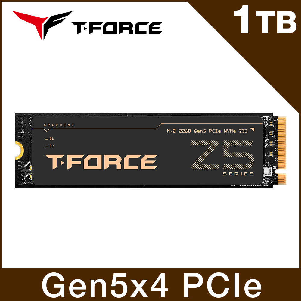 【TEAM十銓】T-FORCE Z540 1TB M.2 PCIe Gen5 固態硬碟