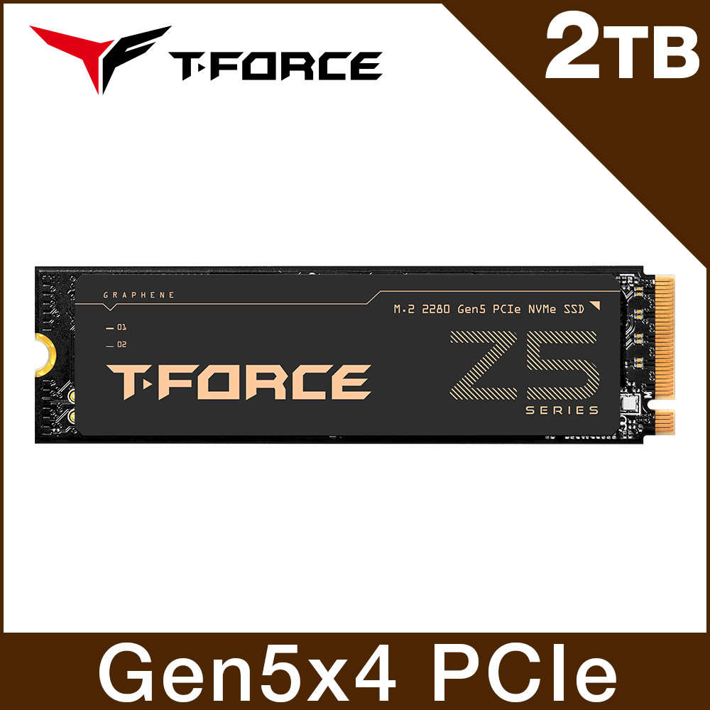 【TEAM十銓】T-FORCE Z540 2TB M.2 PCIe Gen5 固態硬碟