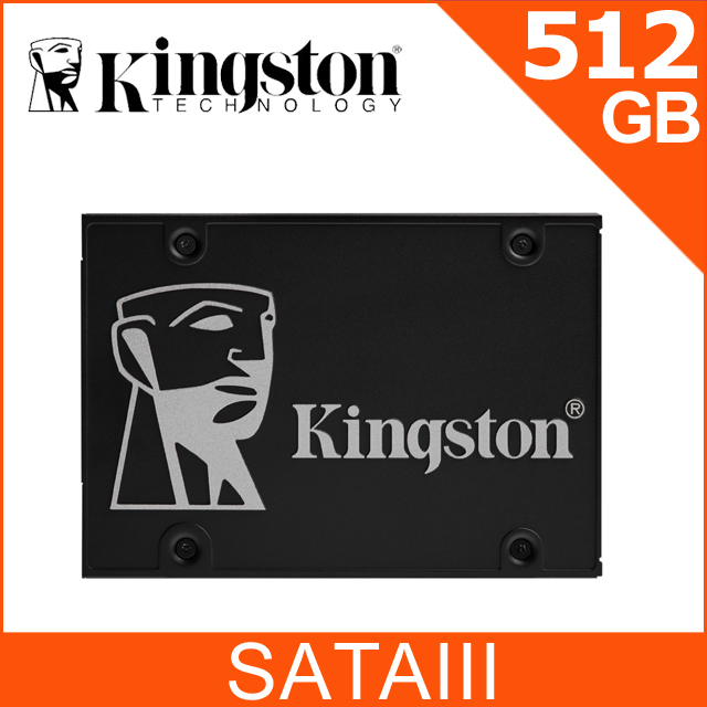 金士頓 Kingston KC600 (2.5吋) SATA-3 512GB SSD 固態硬碟 (SKC600/512G)