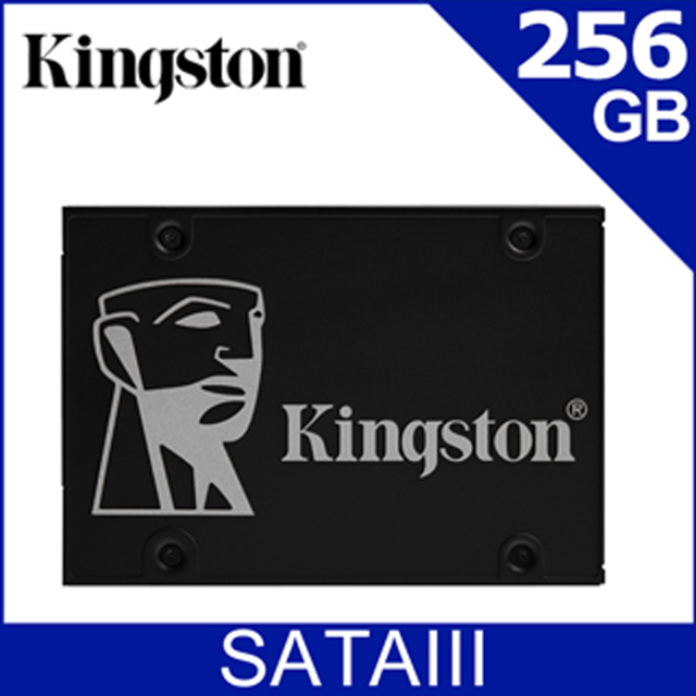 金士頓 Kingston KC600 (2.5吋) SATA-3 256GB SSD 固態硬碟 (SKC600/256G)
