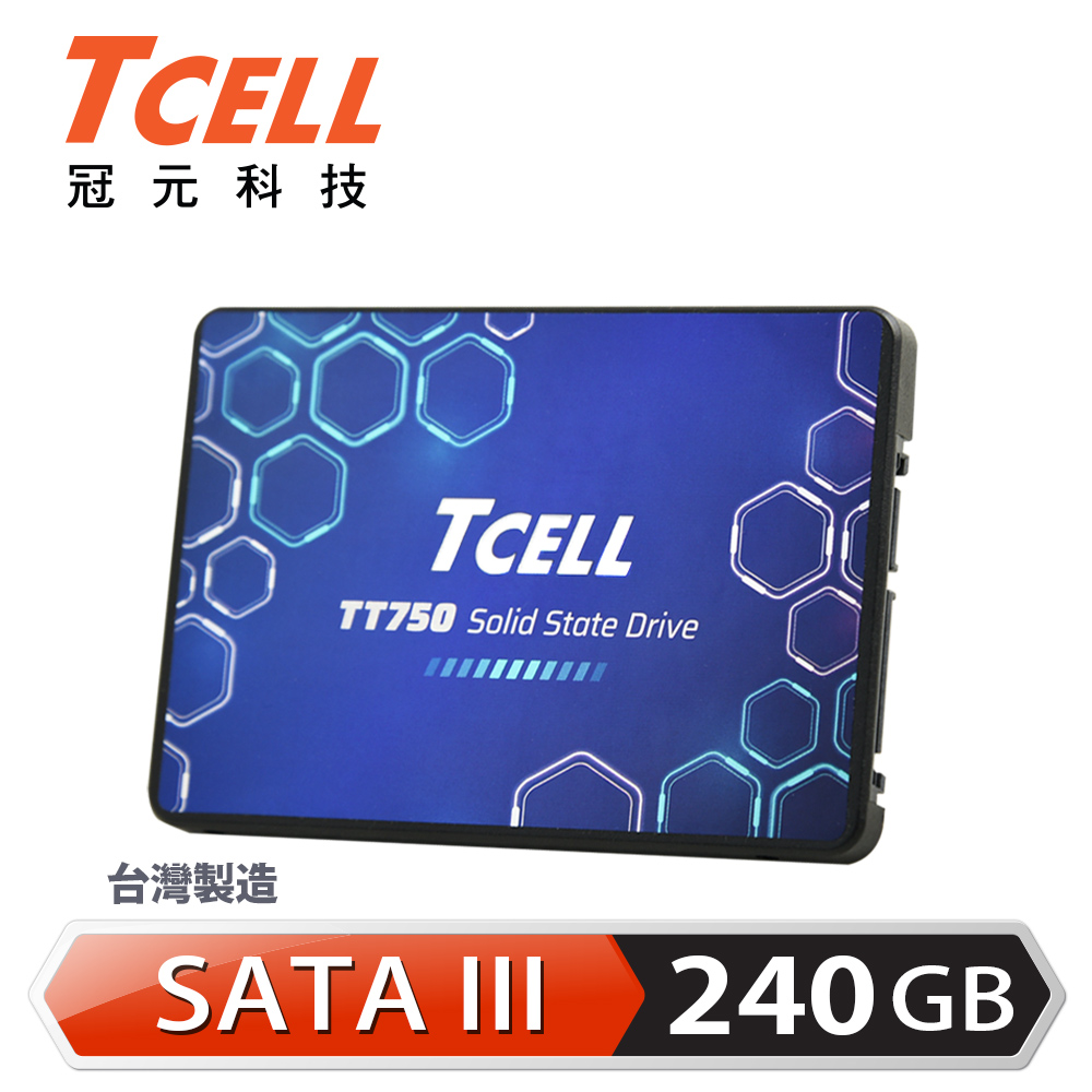 TCELL 冠元- TT750 240GB 2.5吋 SATAIII SSD固態硬碟