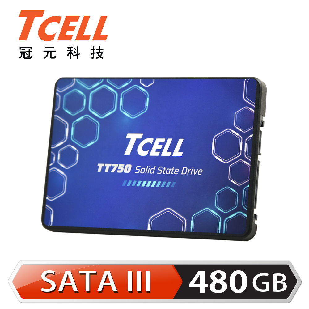TCELL 冠元- TT750 480GB 2.5吋 SATAIII SSD固態硬碟