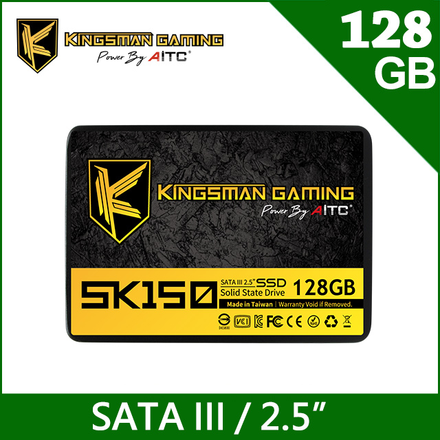 AITC 艾格 KINGSMAN SK150 128GB 2.5吋 SATAⅢ SSD 固態硬碟