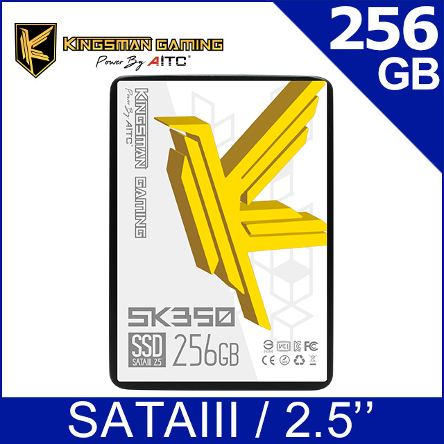 AITC 艾格 KINGSMAN SK350 256GB 2.5吋 SATAⅢ SSD 固態硬碟