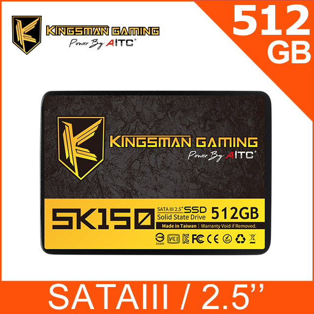 AITC 艾格 KINGSMAN SK150 512GB 2.5吋 SATAⅢ SSD 固態硬碟