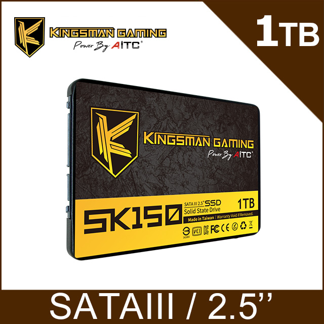 AITC 艾格 KINGSMAN SK150 1TB 2.5吋 SATAⅢ SSD 固態硬碟
