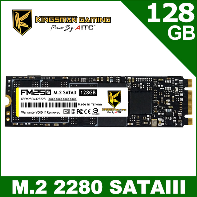 AITC 艾格 FM250 SSD 128GB M.2 2280 SATAIII 固態硬碟