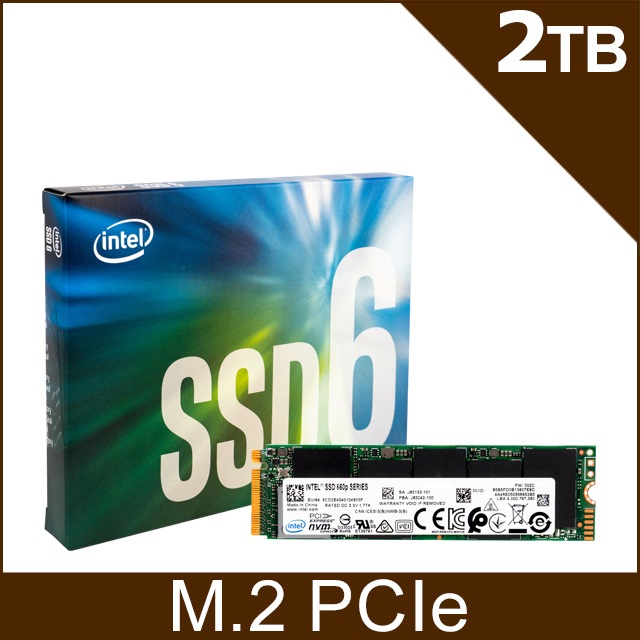 Intel 660P 系列 2TB M.2 2280 PCI-E 固態硬碟(SSDPEKNW020T8X1)