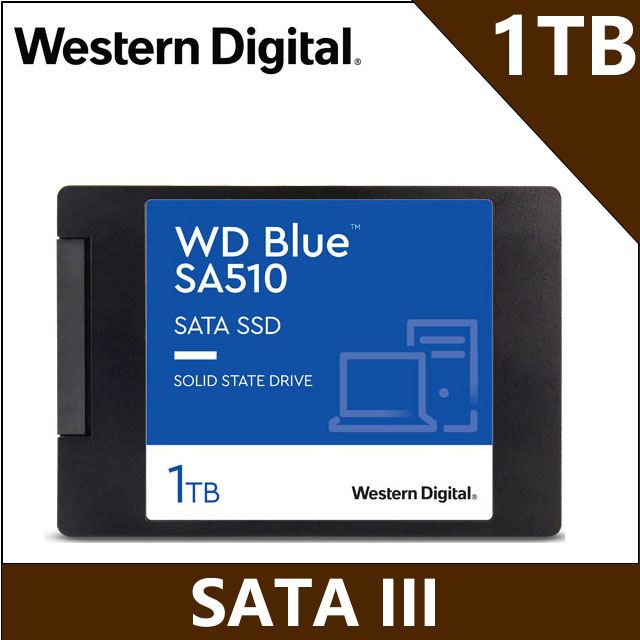 WD 藍標 SA510 1TB 2.5吋SATA SSD(WDS100T3B0A)
