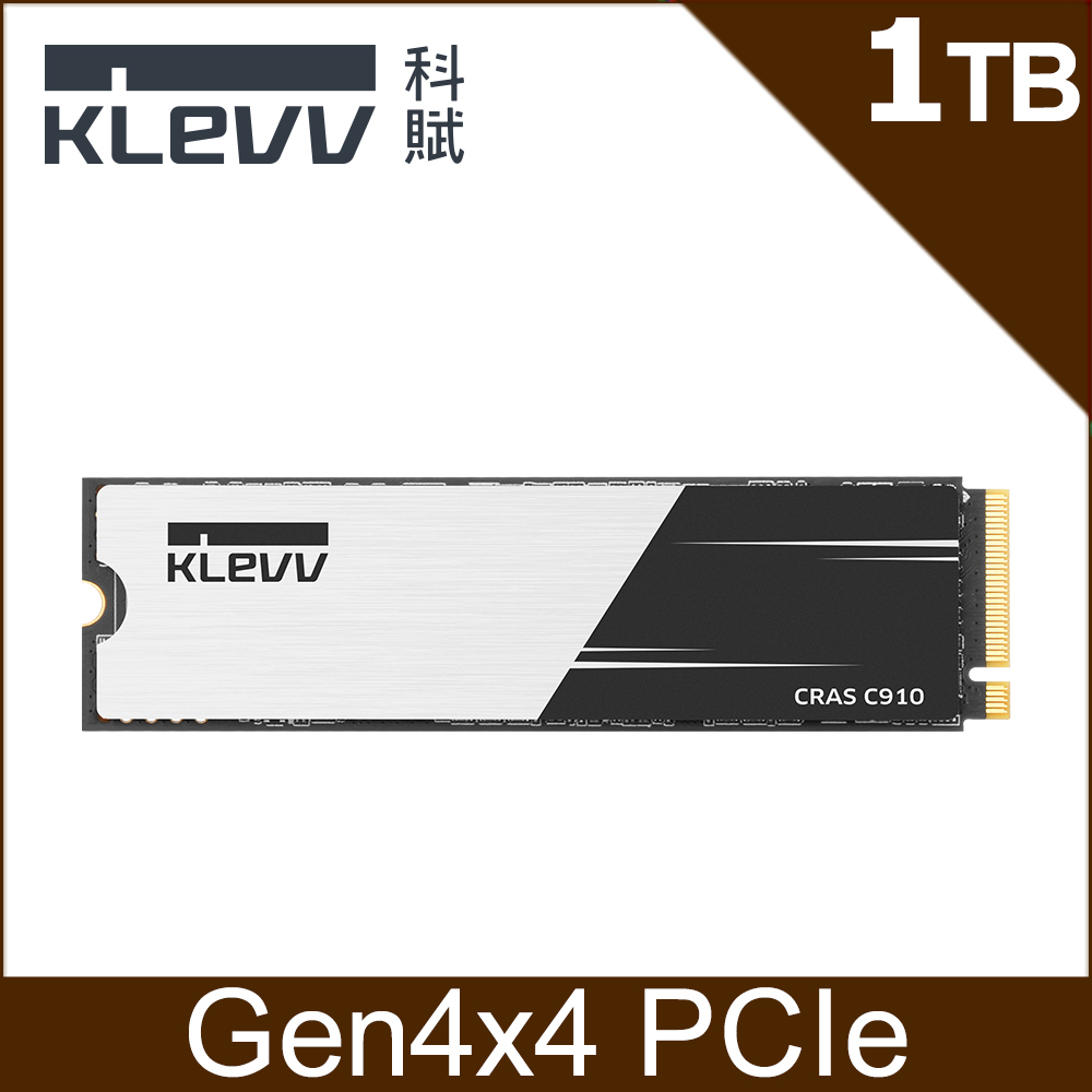 KLEVV 科賦 CRAS C910 M.2 2280 PCIe NVMe Gen4x4 1TB SSD