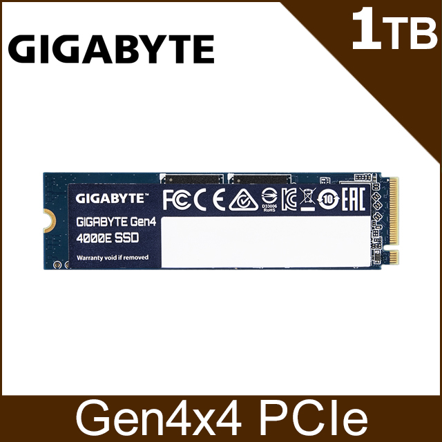 GIGABYTE 技嘉 4000E Gen4 1TB PCIe SSD固態硬碟(G440E1TB)