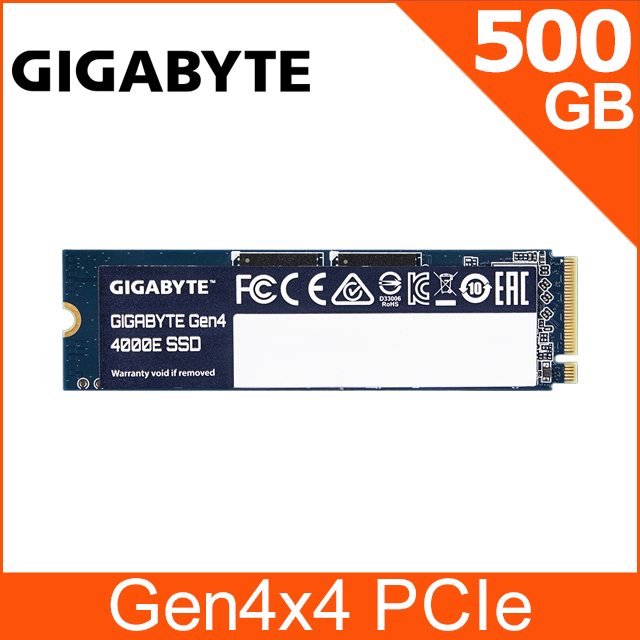 GIGABYTE 技嘉 4000E Gen4 500GB PCIe SSD固態硬碟(G440E500G)