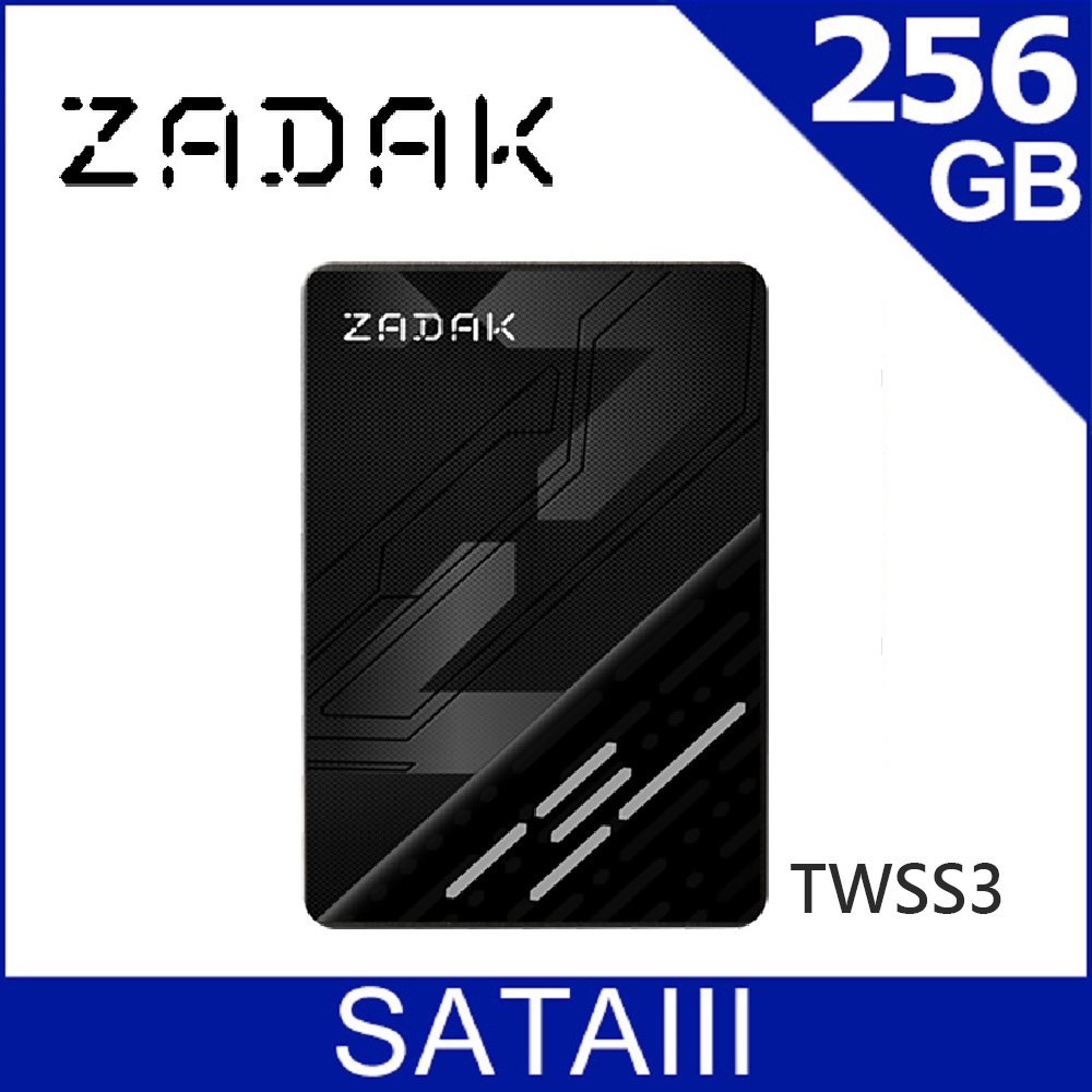 Apacer宇瞻 ZADAK TWSS3 256GB 2.5吋 SATA3 SSD