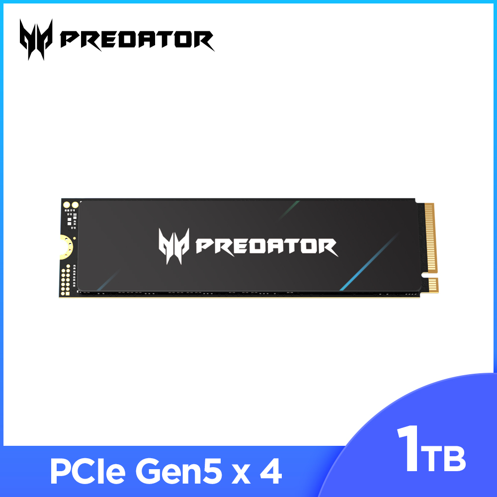 Acer Predator GM9 1TB M.2 PCIe Gen5 SSD固態硬碟