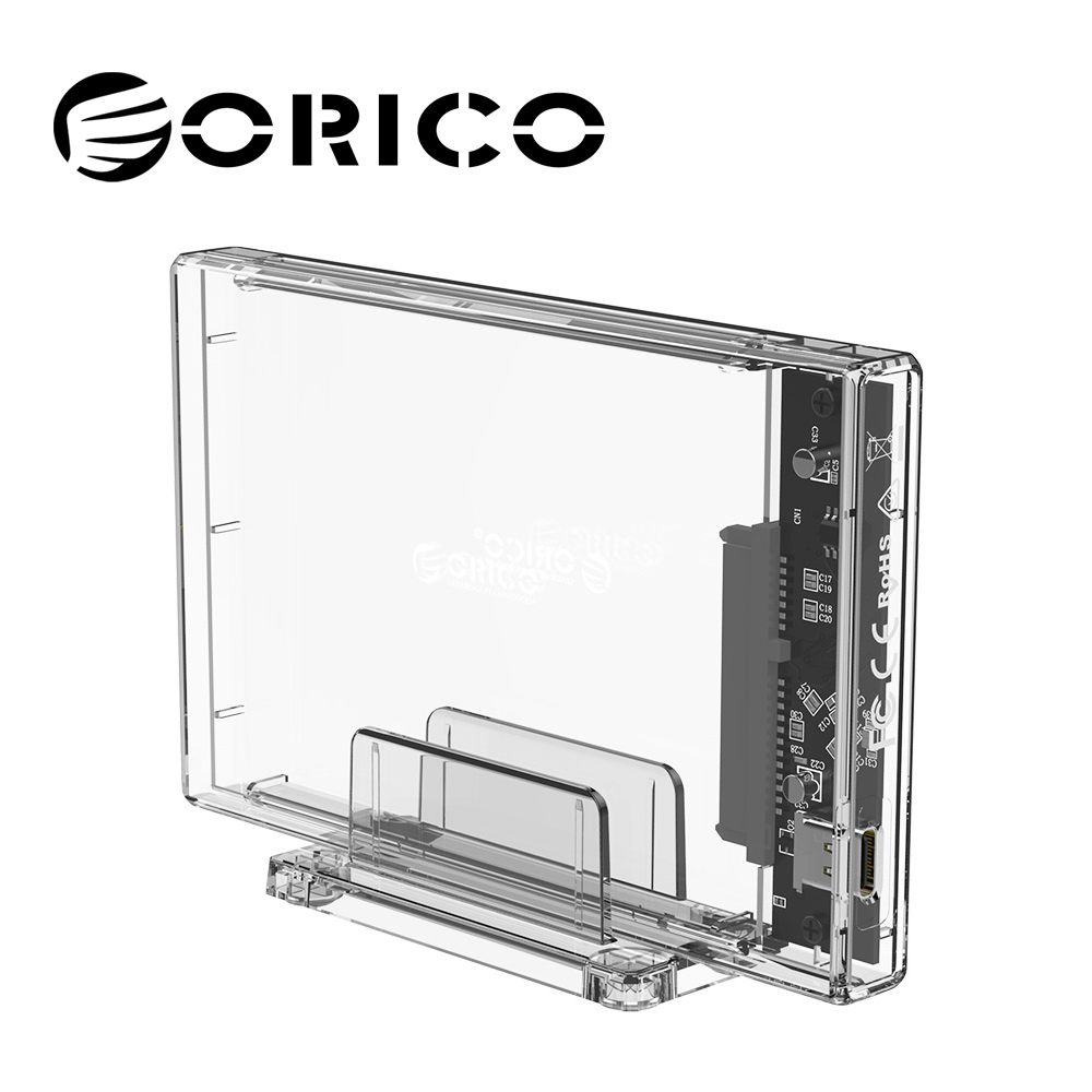 ORICO 2.5吋 硬碟外接盒 獨立支架-透明(2159C3)