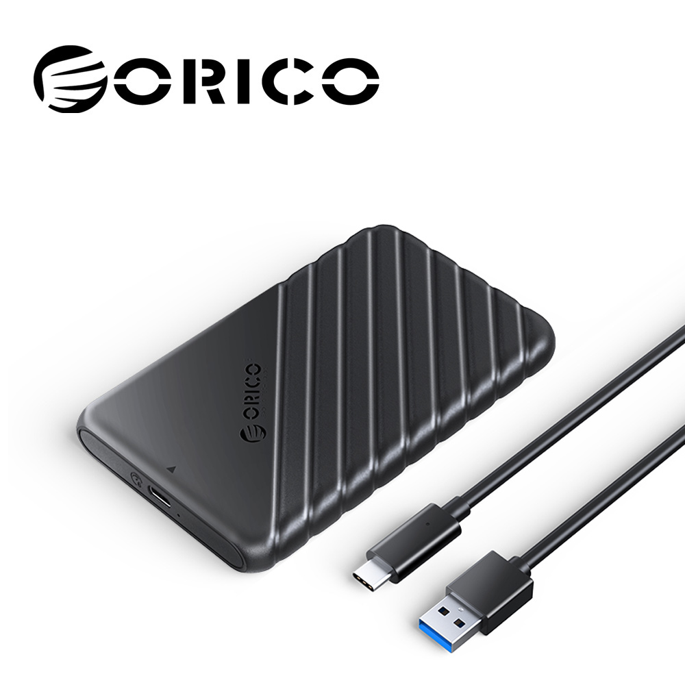 ORICO 2.5吋 Type-C高速硬碟外接盒-商務黑(25PW1-C3)