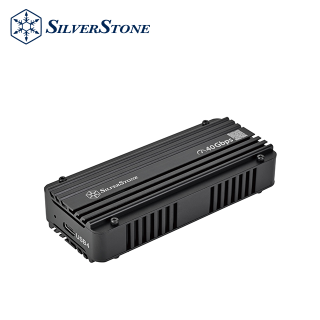 銀欣 MS12-40G 具主動散熱功能的 USB4 NVMe SSD 外接盒