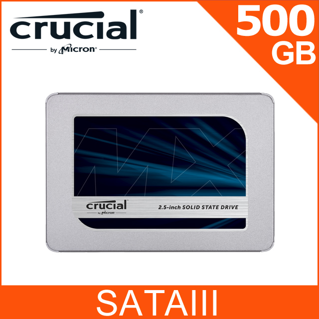 美光 Micron Crucial MX500 500GB SATAⅢ SSD固態硬碟