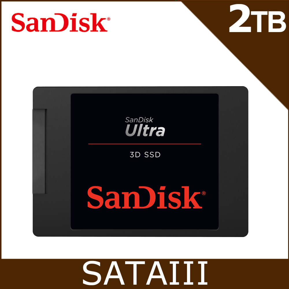 SanDisk Ultra 3D 2TB 2.5吋SATAIII固態硬碟 (G26)