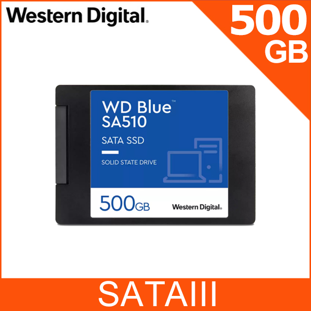 WD BLUE藍標 SA510 500G 2.5吋 SATA SSD固態硬碟 (WDS500G3B0A)