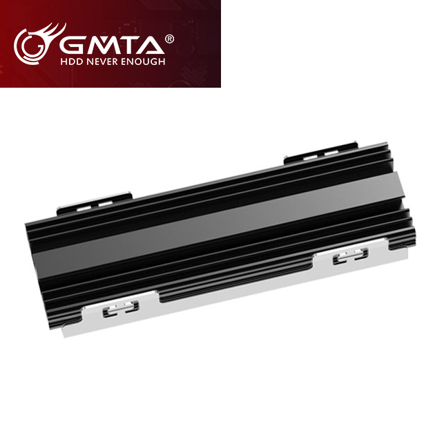GMTA M.2 2280 PCIe Nvme SSD散熱片 - 超強散熱片(黑)